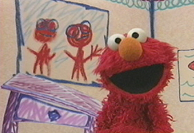 elmo and drawer